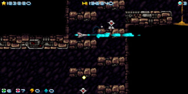 障害物が上下するなど慎重な操作が求められる場面も。全体的に難易度は高めだ