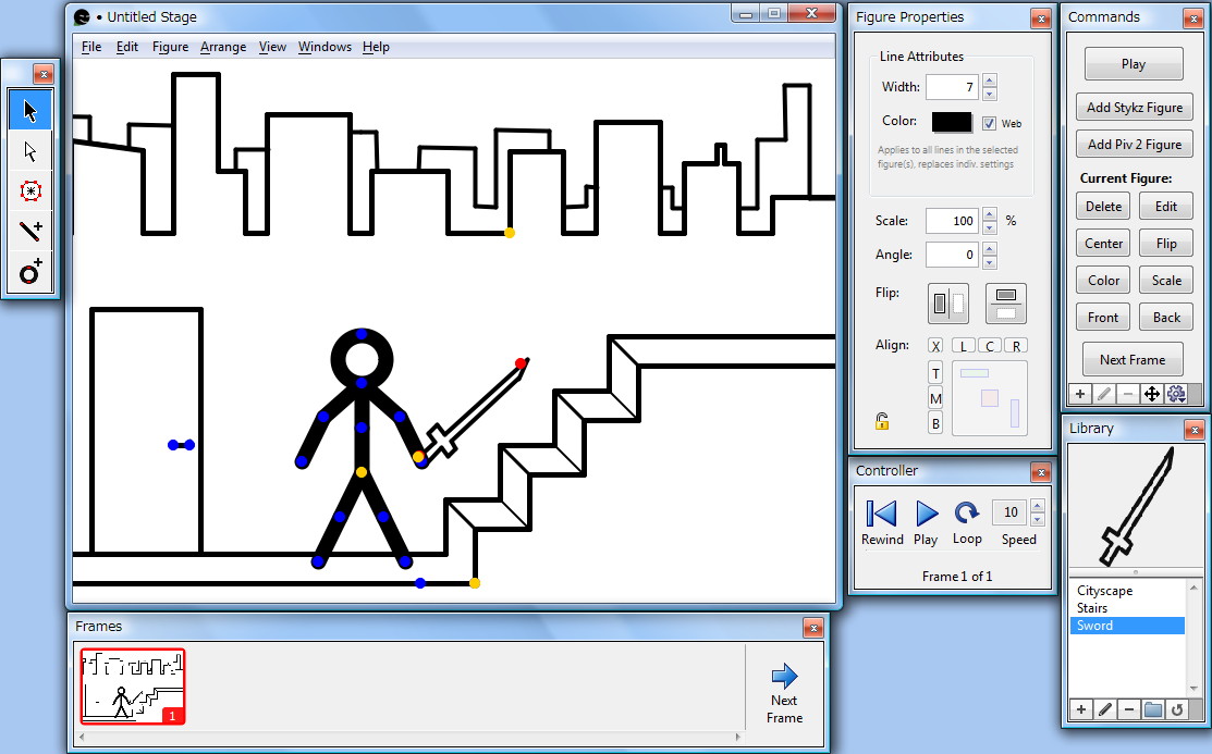 ソフト同梱のオブジェクトを配置