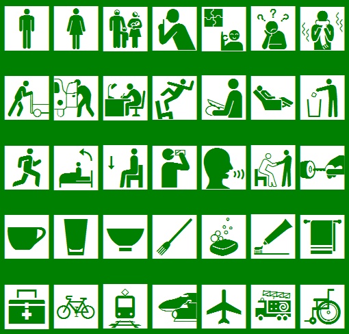 「コミュニケーション絵記号フォント」v1.00