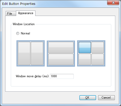 起動したソフトのウィンドウ配置を設定しておける