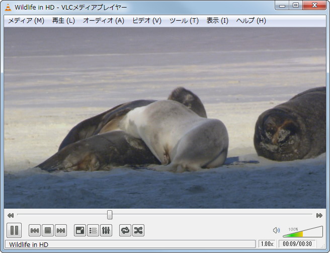 「VLC media player」v1.1.7