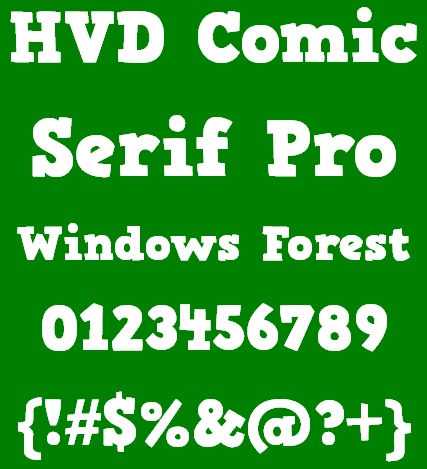 「HVD Comic Serif Pro」