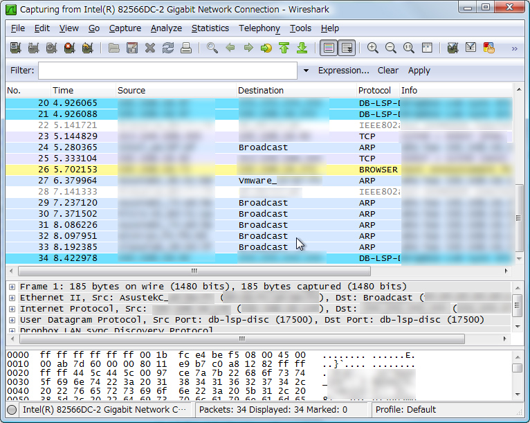 「Wireshark」v1.4.4
