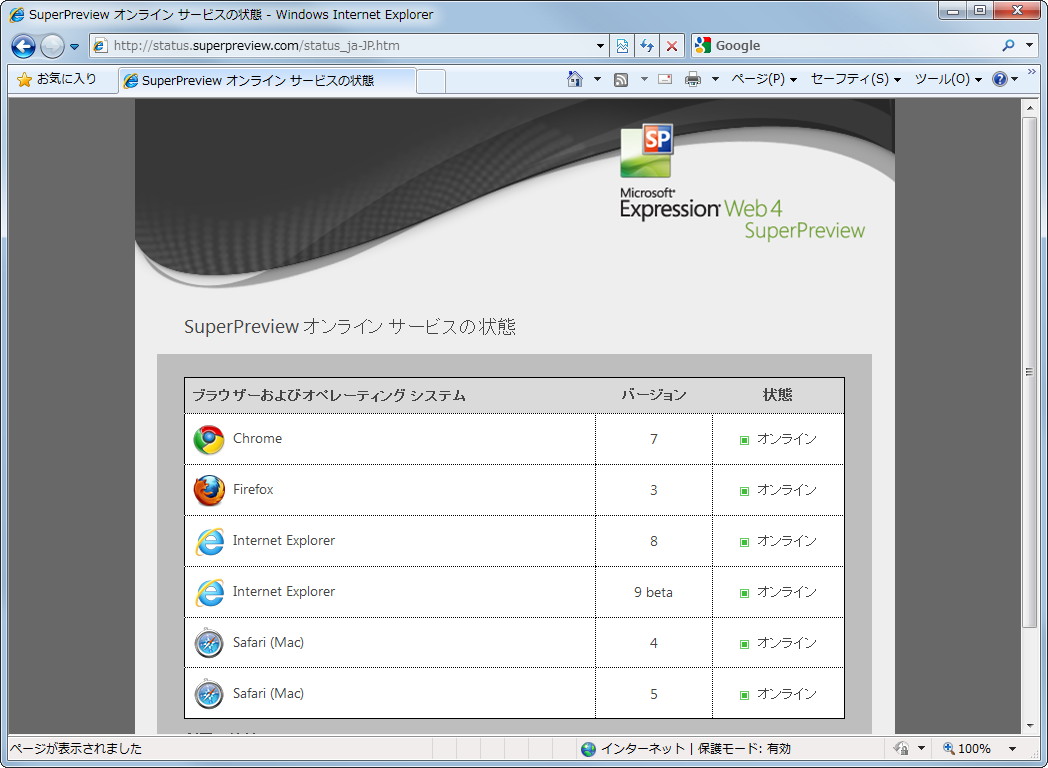 “リモート ブラウザー”でIE9やサードパーティ製Webブラウザーでのプレビューが可能