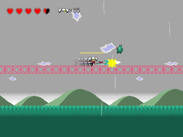 ハイパーダッシュ中は前方に攻撃をするので敵を倒しながら進める