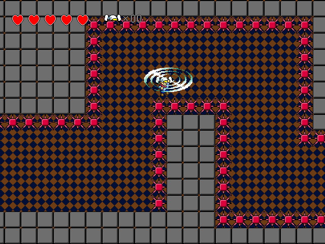 上下とも針に囲まれ、絶妙な空中制御が求められるステージも