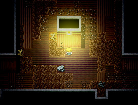 光源の確保は、懐中電灯やジッポライターのほか通路のランプを点けるという手も