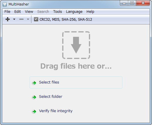 「MultiHasher」v1.0.1