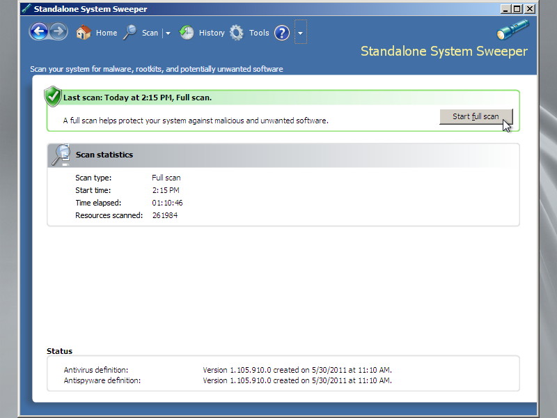 「Microsoft Standalone System Sweeper Beta」v2.0.213.0