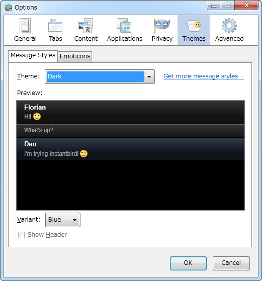 画面の見栄えを手軽にカスタマイズできるテーマ機能も備える
