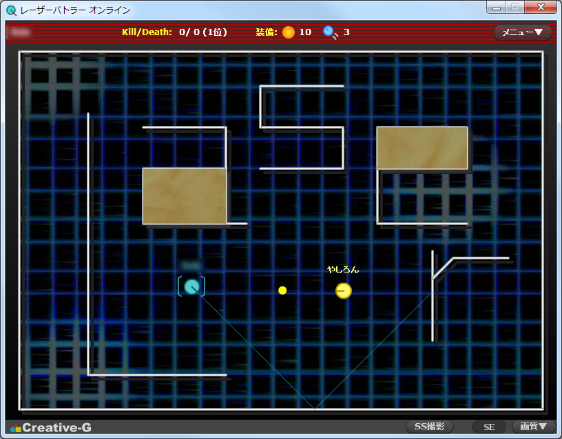 レーザーのほかにも2種類のサブ装備を利用できる