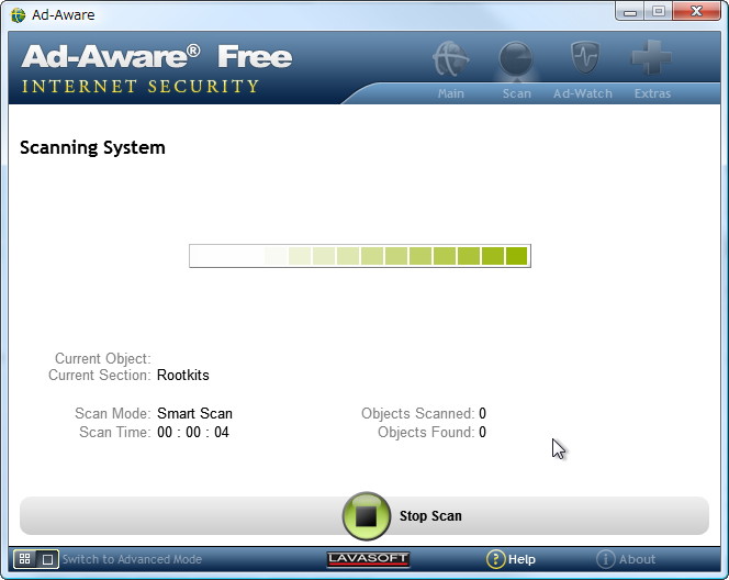 「Ad-Aware Free Internet Security」v9.5.0