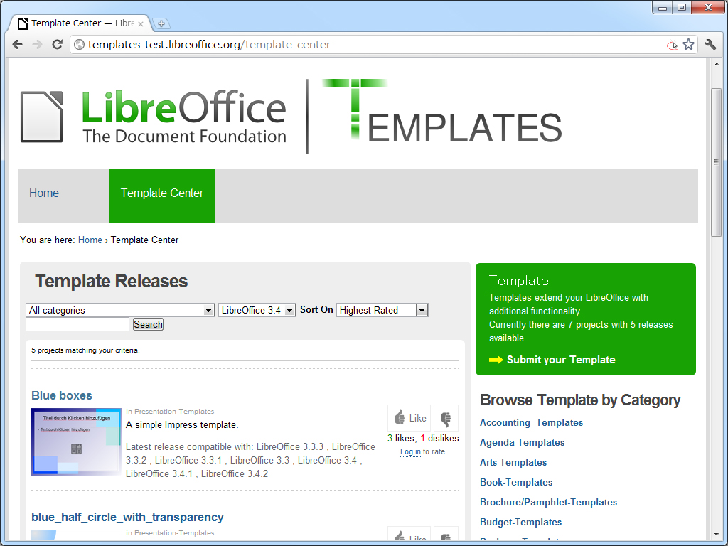 “LibreOffice Templates”