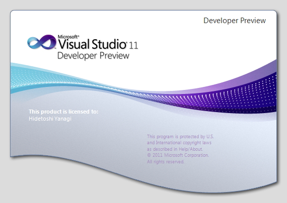 「Visual Studio 11 Developer Preview」