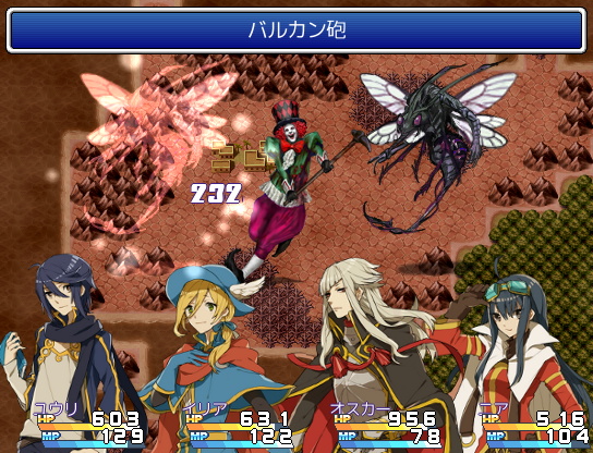 戦闘はオーソドックスなコマンド選択型