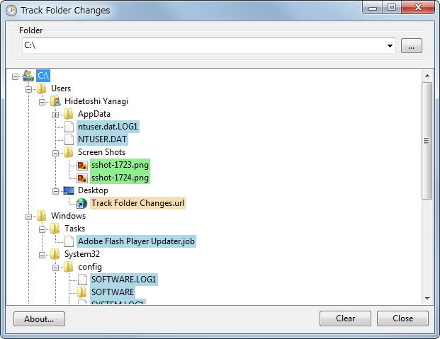 「Track Folder Changes」v1.1