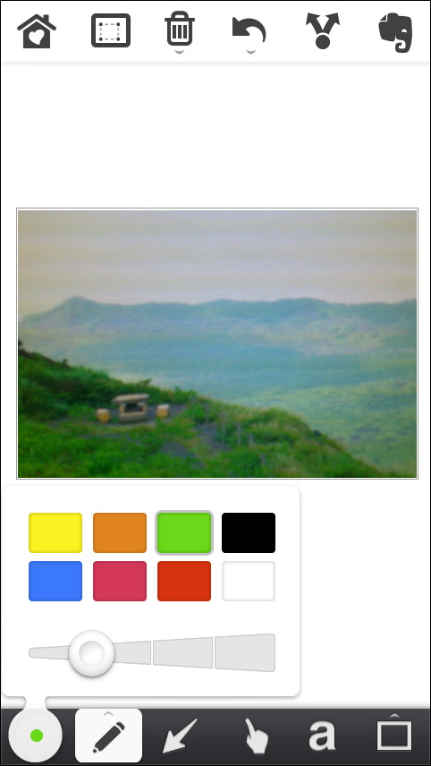 挿入する線や記号の色・太さを選択可能