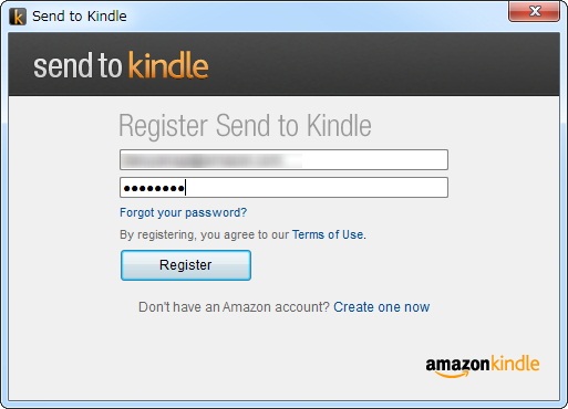 「Send to Kindle for PC」v1.0.0.192