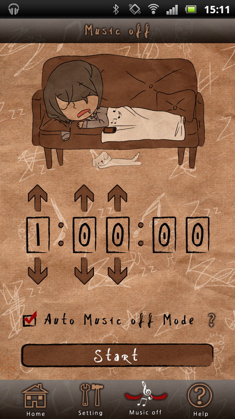 「私,寝れば音楽Offしてくれ?!」