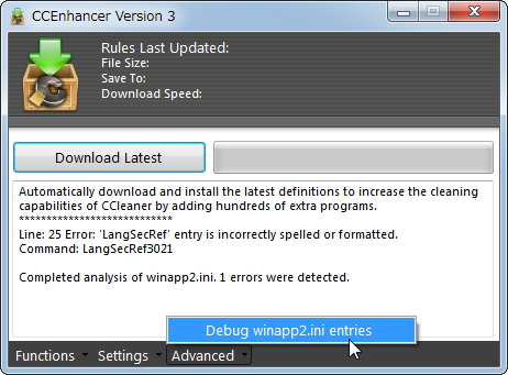 「CCleaner」Multilingual版v3.0.1