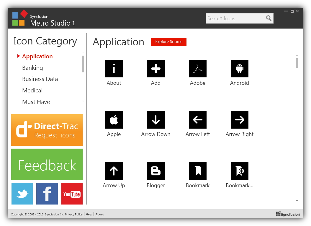 「Syncfusion Metro Studio」v1.0.1.1