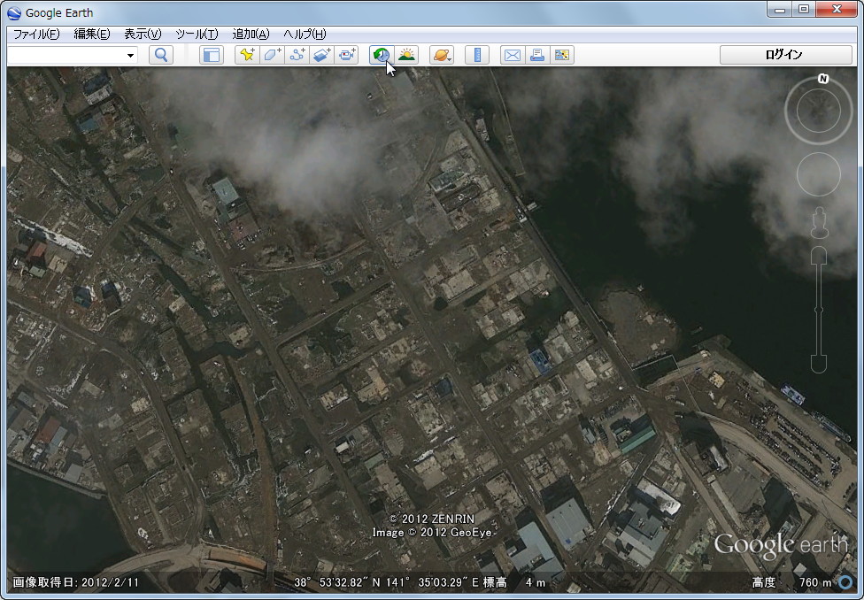 気仙沼の南（2012年2月11日）