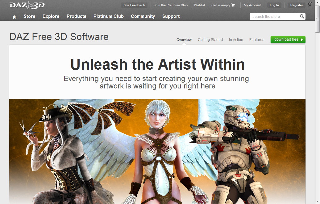 無償ダウンロードのキャンペーンページ