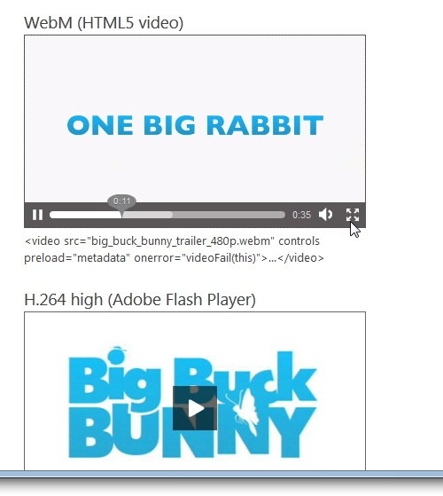 “HTML5 Video”の再生コントローラーが再設計