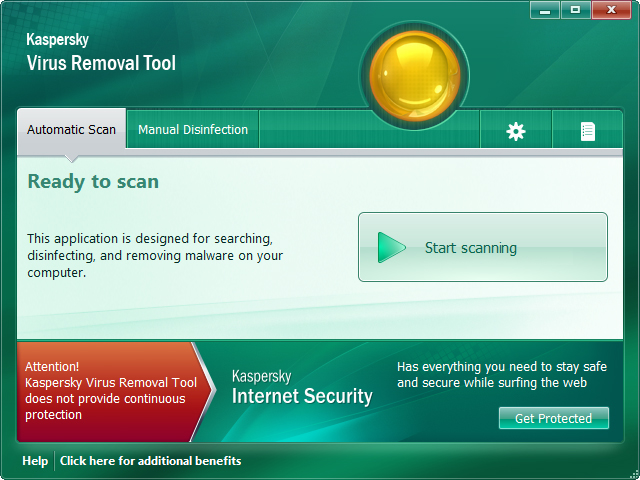 「Kaspersky Virus Removal Tool」