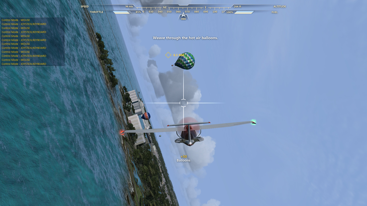 マウス操作で舵取り。チュートリアルでひと通りの操作方法が把握できる