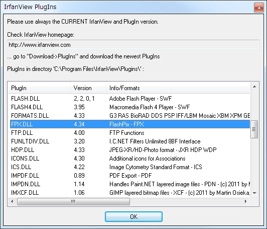 「IrfanView PlugIns」