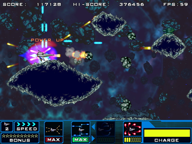 各ウェポンのアイテムを8つ以上取るとレベル3となり、攻撃がかなり強化される