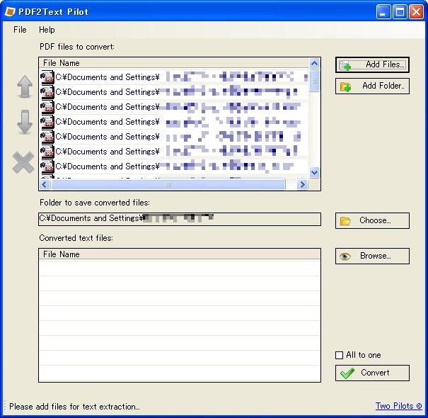 「PDF2Text Pilot」v3.0.1