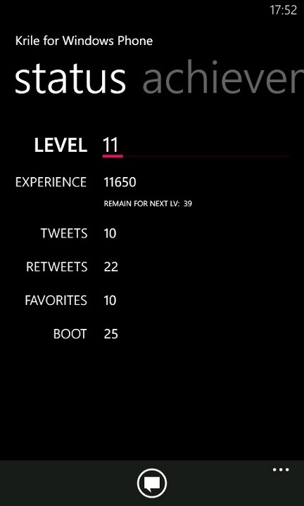 “経験値”がたまってレベルが上がっていく