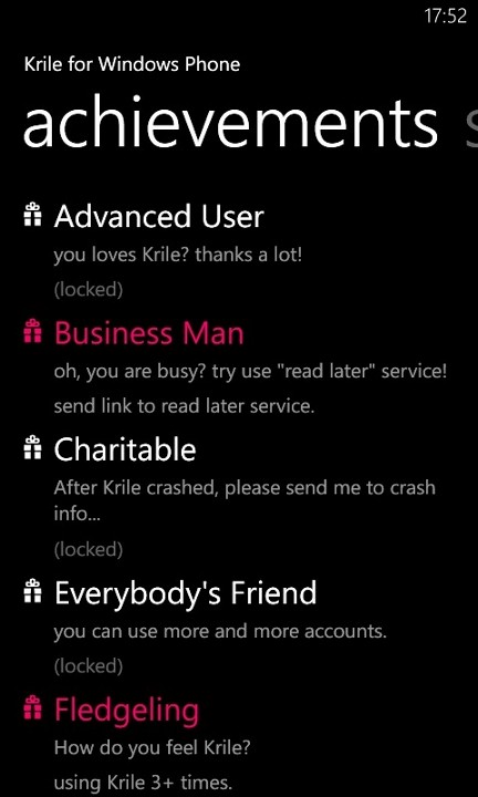 特定の条件をクリアするとバッジが獲得できる