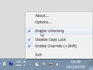 「CapsUnlocker」v1.0