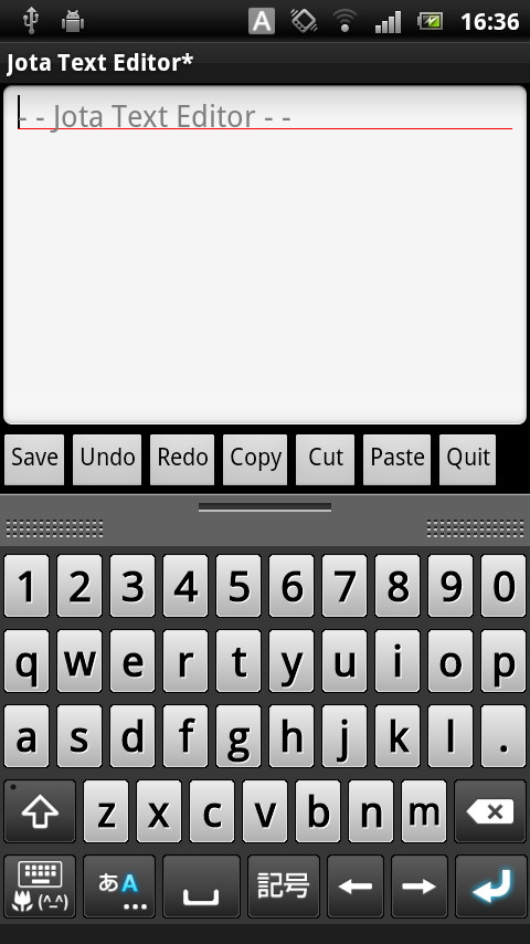 QWERTY配列の最上段に数字キーを表示することができる