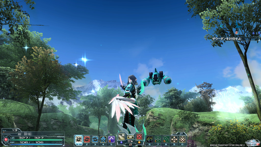 フォース（Fo）用武器は、テクニックの効果に上乗せされる“法撃力”に優れた“ロッド（長杖）”と、投擲による遠距離攻撃やテクニックの遠隔発動が可能な“タリス（導具）”の2種（画像はタリス）