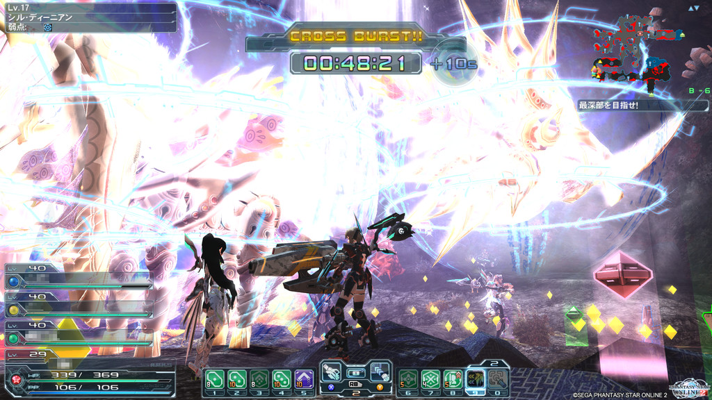 PB発動時にボタンを長押しして、発動時に現れるリングを重ねることで、PBの“チェイン”が可能だ。発動持続時間の大幅アップが見込める