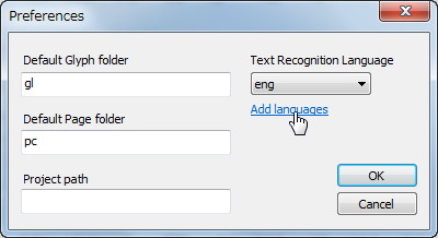 “Preferences”ダイアログ