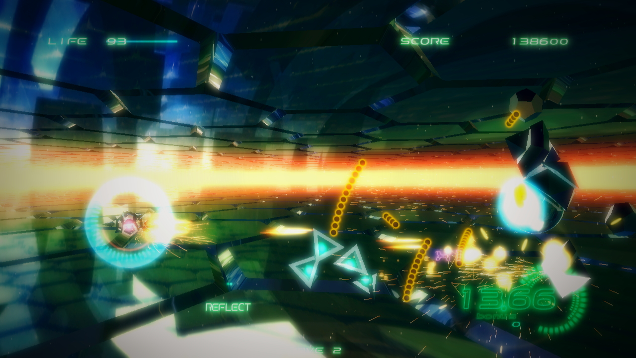 美しいエフェクトが魅力のシューティングゲーム