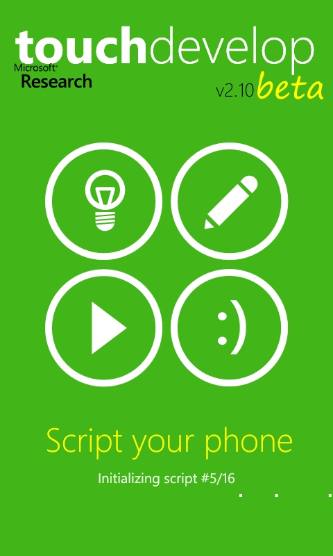 「TouchDevelop」v2.10