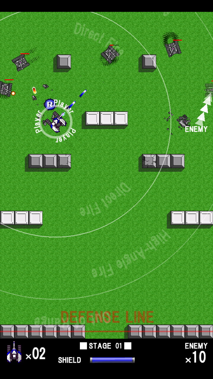 近距離用のショット