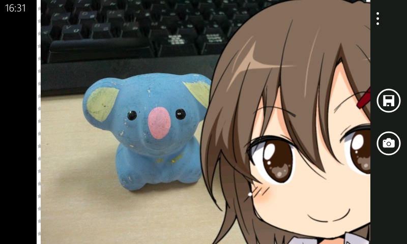 位置合わせや拡大縮小も可能