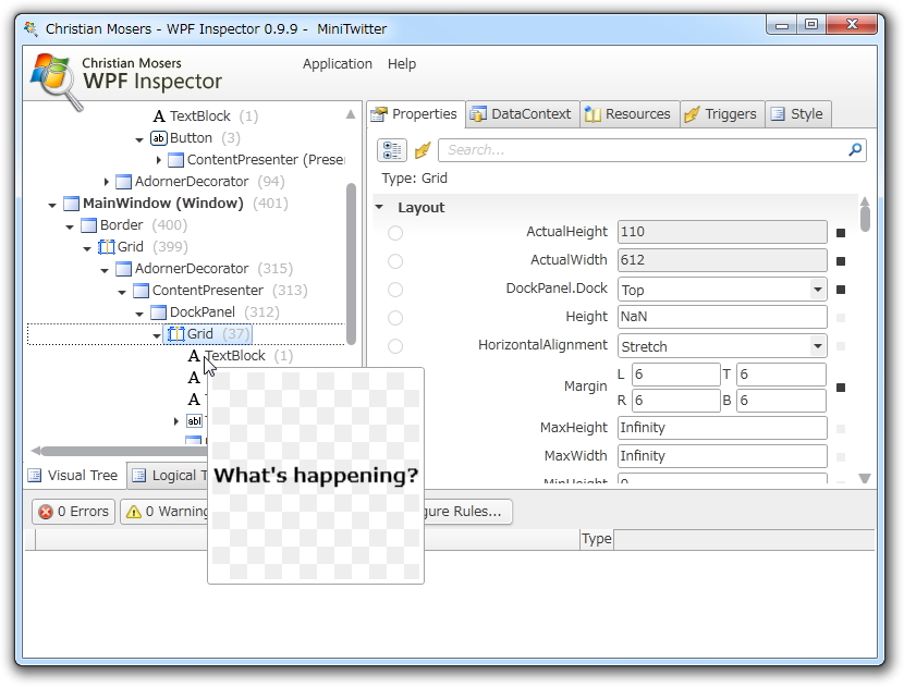 「WPF Inspector」v0.9.9