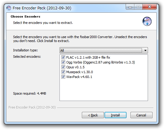 「Free Encoder Pack」2012-09-30