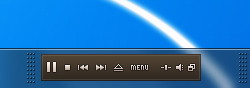タスクバーのツールバーに専用のミニプレイヤーを表示