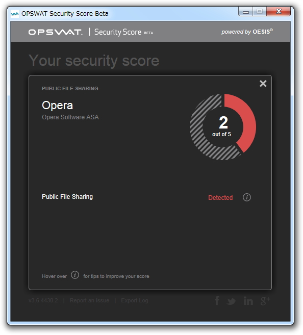 点数が極端に低い分野があれば、グラフの当該部分をクリックして詳しい情報を参照しよう