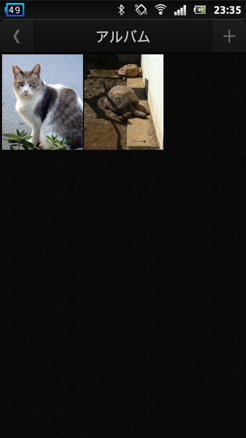 端末内の写真を登録すると、画像ビューワーなどのほかのアプリでは写真を閲覧できなくなる