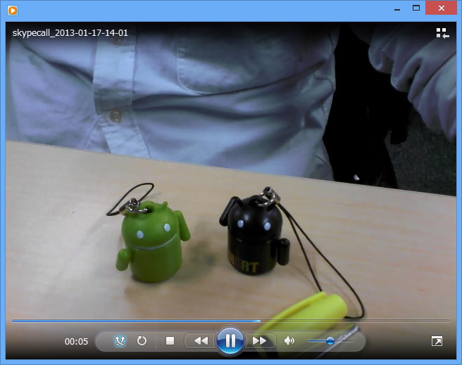 相手のみを録画